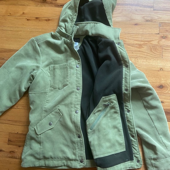 Green Patagonia Corduroy Button Jacket 